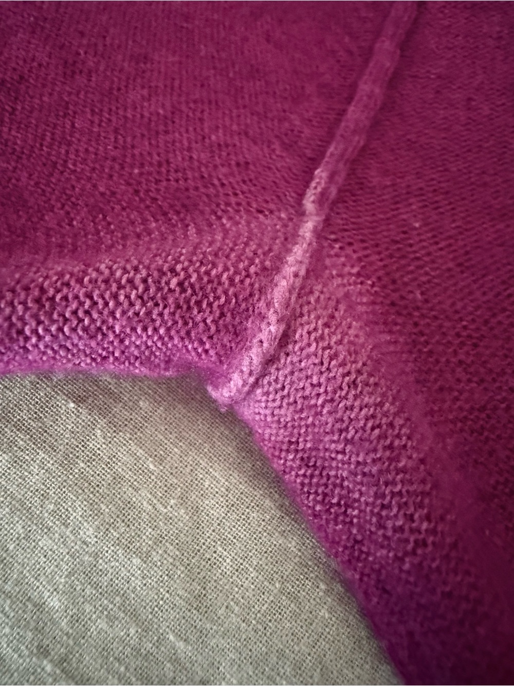 Banana Republic Fuchsia Cashmere Blend Sweater | Twisted Scoop Neck | Fitted S - Picture 8 of 12